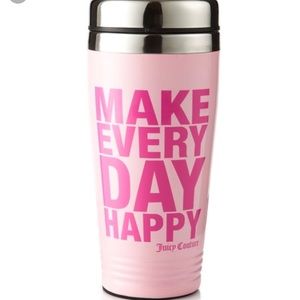 Juicy Couture Make Every Day Happy Tin Travel Mug